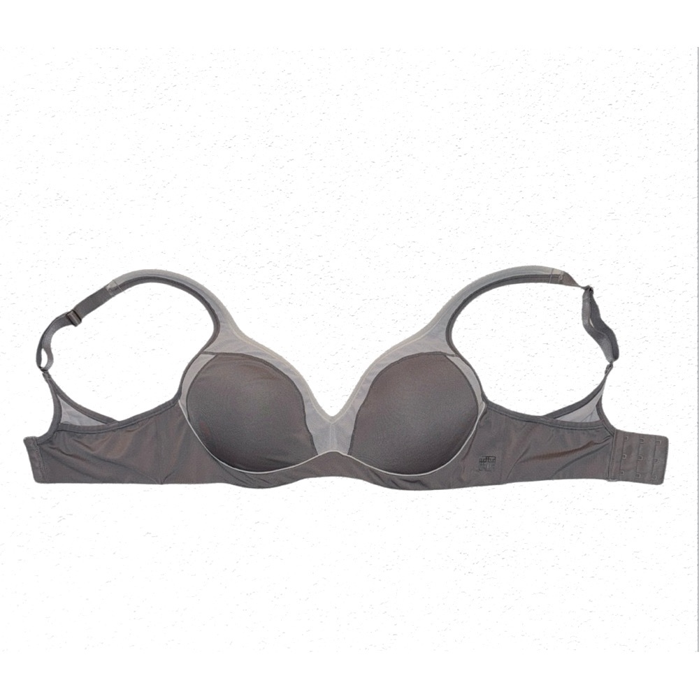 Natori Gray and White Intimates Bra with Molded Cups - Picture 6 of 10